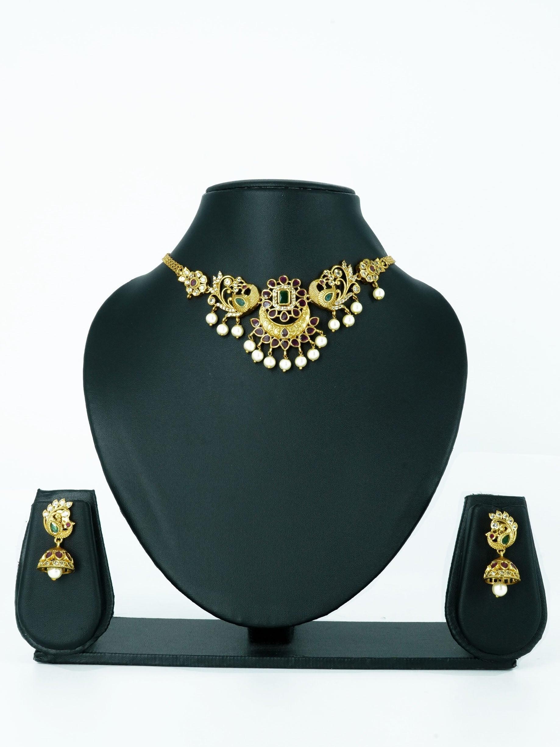 Exclusive Smart Choker Necklace set 12886N-1 - Griiham