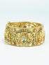 Extremely Elegant Gold Plated 1 piece kada/ designer Bangle with Laxmi/ganesha 10326A - Griiham