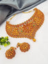 FREE Express Delivery classic collection real unpolished ruby/emerald Bridal Wear necklace set gr916