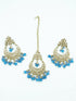 Faint Gold finish Earring Dangler with Maang Tikka - Griiham