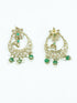 Faint Gold finish Earring Dangler with Maang Tikka - Griiham