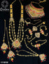 Fancy Dulhan set Gold Polish Bridal jewelry Set combo - Griiham