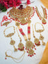 Fancy Dulhan set Gold Polish Bridal jewelry Set combo - Griiham