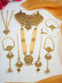 Fancy Dulhan set Gold Polish Bridal jewelry Set combo - Griiham