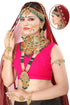 Fancy Dulhan set Gold Polish Bridal jewelry Set combo