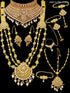 Fancy Dulhan set Gold Polish Bridal jewelry Set combo