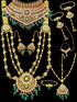 Fancy Dulhan set Gold Polish Bridal jewelry Set combo