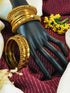 Fancy Mehendi Gold Plated Set of 12 Bangles - Griiham