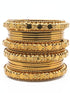 Fancy Mehendi Gold Plated Set of 12 Bangles - Griiham