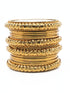 Fancy Mehendi Gold Plated Set of 12 Bangles - Griiham