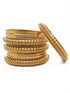 Fancy Mehendi Gold Plated Set of 12 Bangles - Griiham