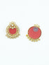 Fancy Pearl Stone Studded Jhumka earrings - Griiham