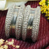 Fancy Silver plated Set of 12 Bangles