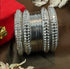 Fancy Silver plated Set of 12 Bangles