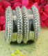 Fancy Silver plated Set of 12 Bangles