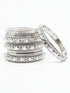 Fancy Silver plated Set of 12 Bangles - Griiham