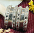 Fancy Silver plated Set of 12 Bangles