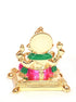 Ganesha Gold Plated charaspat Marble idol 11cm Height - Griiham