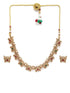 Gold Finish Designer Multicolor stones Butterfly theme Necklace Set - Griiham