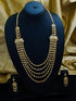 Gold Finish Fancy Necklace Set 7664N