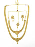 Gold Finish Necklace Combo Set with Artificial Stones 10351N - Griiham