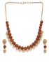 Gold Finish Premium Rudraksha Necklace Set - Griiham