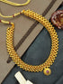 Gold Finish Short necklace Maharastra Thusi 11005N - Griiham