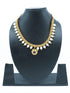 Gold Finish Short necklace Maharastra Thusi - Griiham