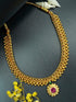 Gold Finish Short necklace Maharastra Thusi