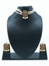 Gold Finish choker Chand bali pattern choker necklace set 10617N - Griiham