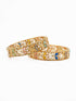 Gold Plated Bestseller Multicolour Set of 2 broad bangles 11516A - Griiham