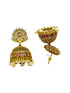 Gold Plated CZ Jhumki earrings - Griiham