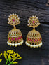 Gold Plated CZ Jhumki earrings - Griiham