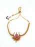 Gold Plated Chandbali design Cute Choker Set 9299N - Griiham