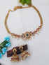 Gold Plated Choker Necklace set 10473N - Griiham