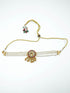 Gold Plated Choker set with Pearl/Gold strings 9537N - Griiham