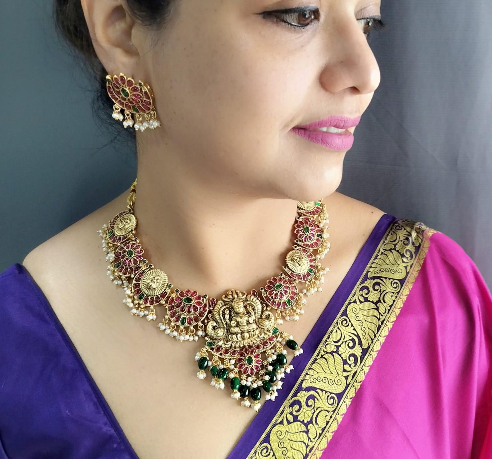 Gold Plated Classic Necklace Set