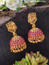 Gold Plated Classic Peacock design Jhumka / earrings 11248N - Griiham