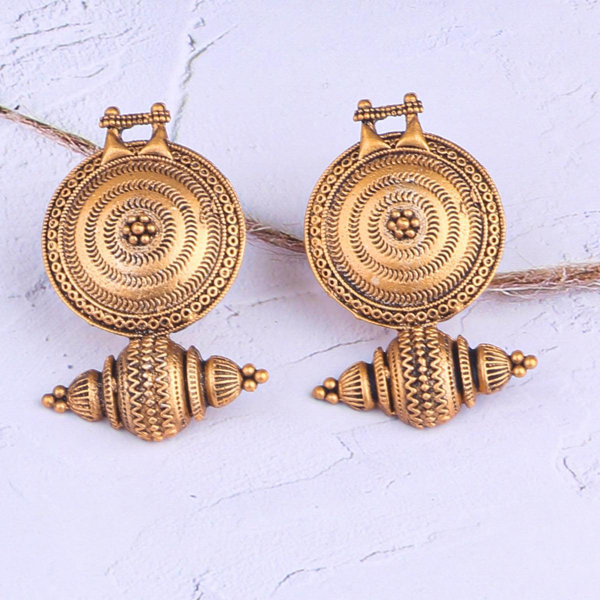 Gold Plated Cute Earrings