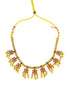 Gold Plated Cute Multi Colour Stone studded Necklace Set - Griiham