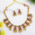 Gold Plated Cute Multi Colour Stone studded Necklace Set