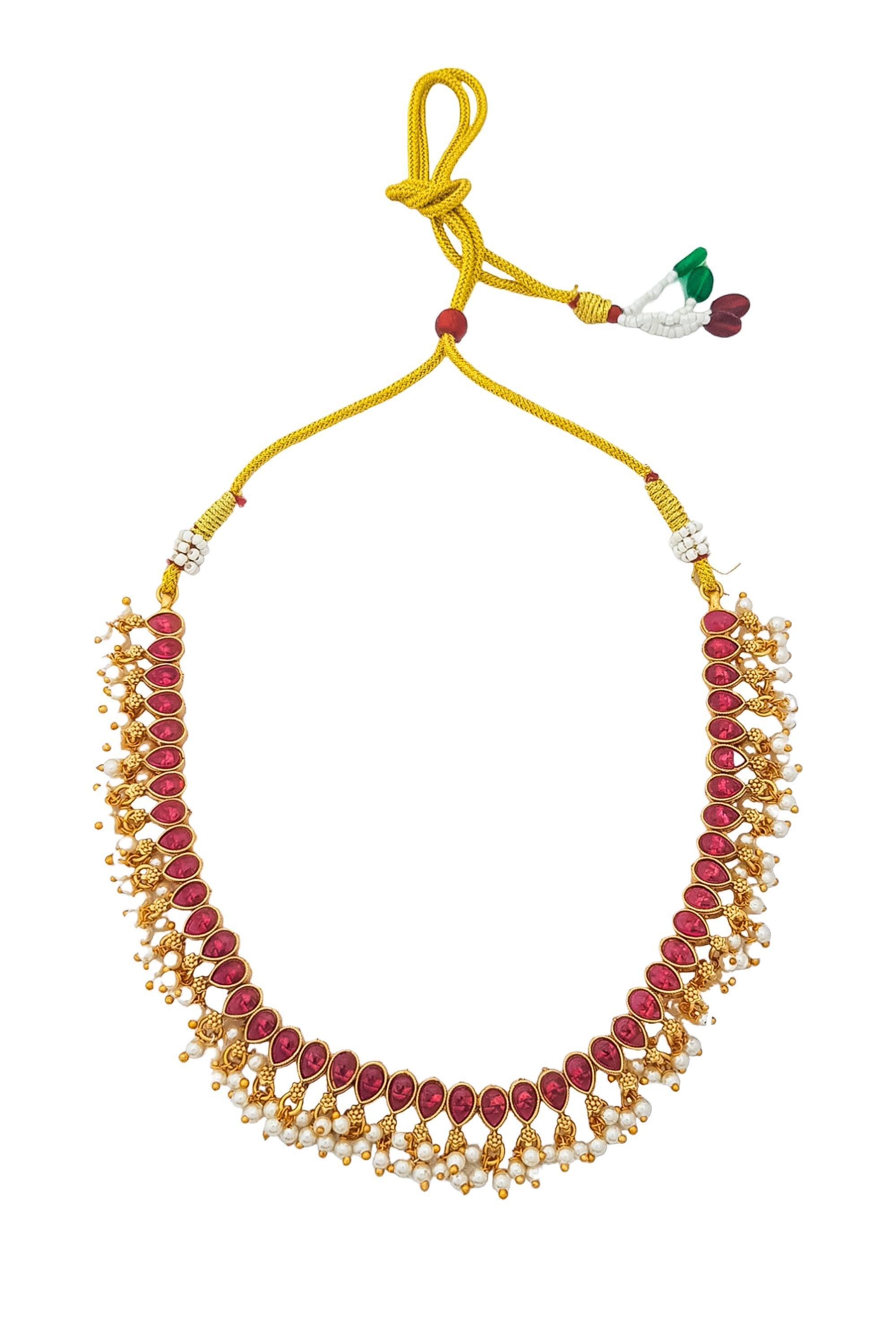 Gold Plated Designer Necklace Set - Griiham