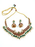 Gold Plated Designer Necklace set in different colours - Griiham