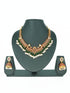 Gold Plated Designer Necklace set in different colours - Griiham