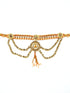 Gold Plated Designer adjustable Waistbelt / vadiyannam with fancy stone - Griiham