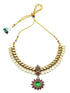 Gold Plated Elegant AD Necklace Set - Griiham