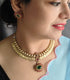 Gold Plated Elegant AD Necklace Set - Griiham