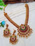 Gold Plated Elegant Classic Stone Studded Necklace Set with diff Colours 9300N - Griiham