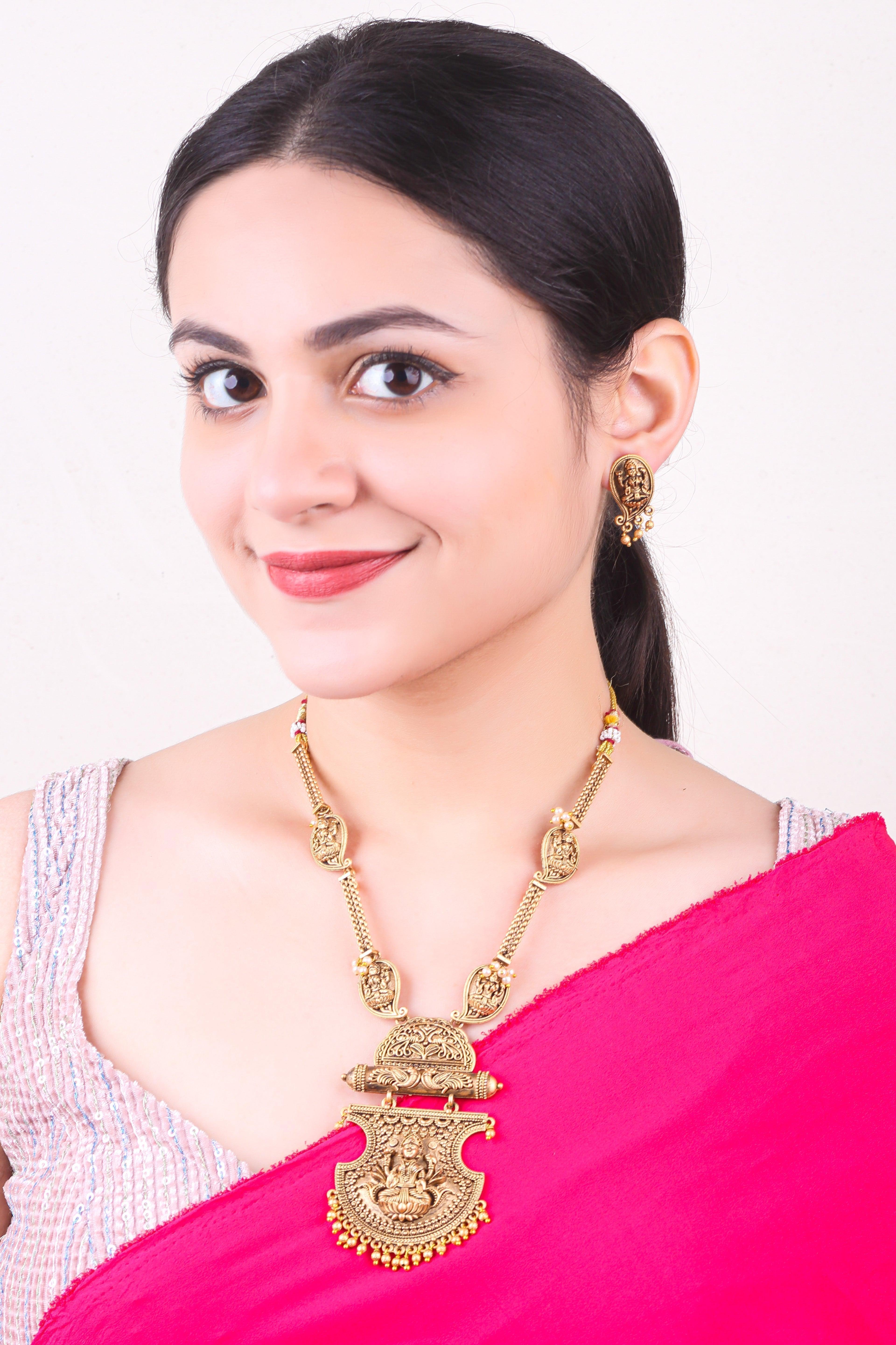 Gold Plated Elegant Necklace Set - Griiham