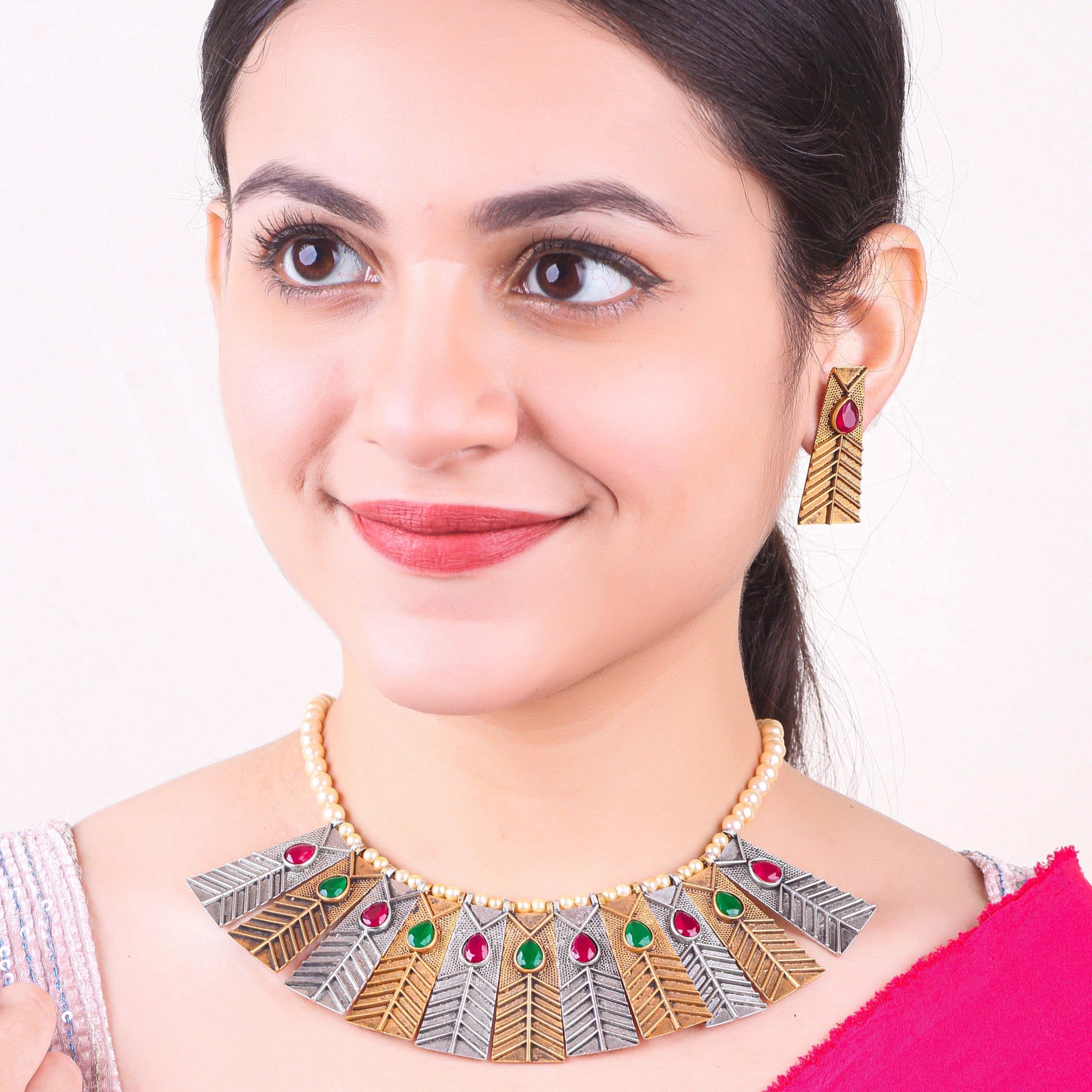 Gold Plated Elegant Necklace Set